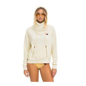 NWOT - Aviator Nation Ninja Pullover Hoodie - Vintage White - Size Small
